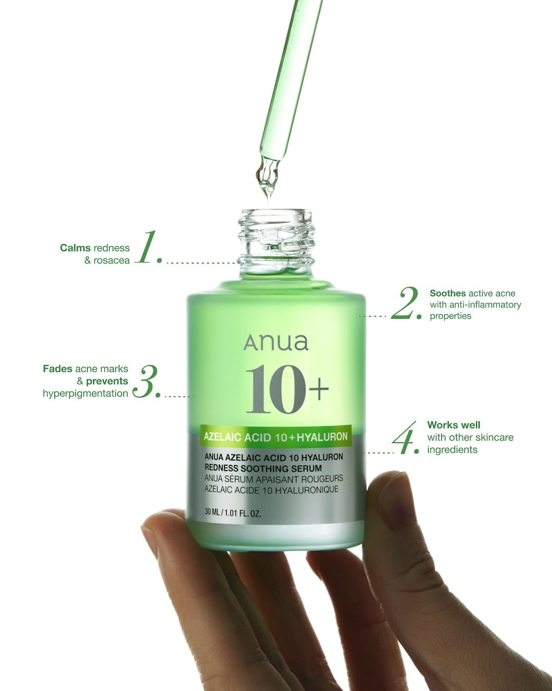 Anua Azelaic Acid 10 Hyaluron Redness Soothing Serum