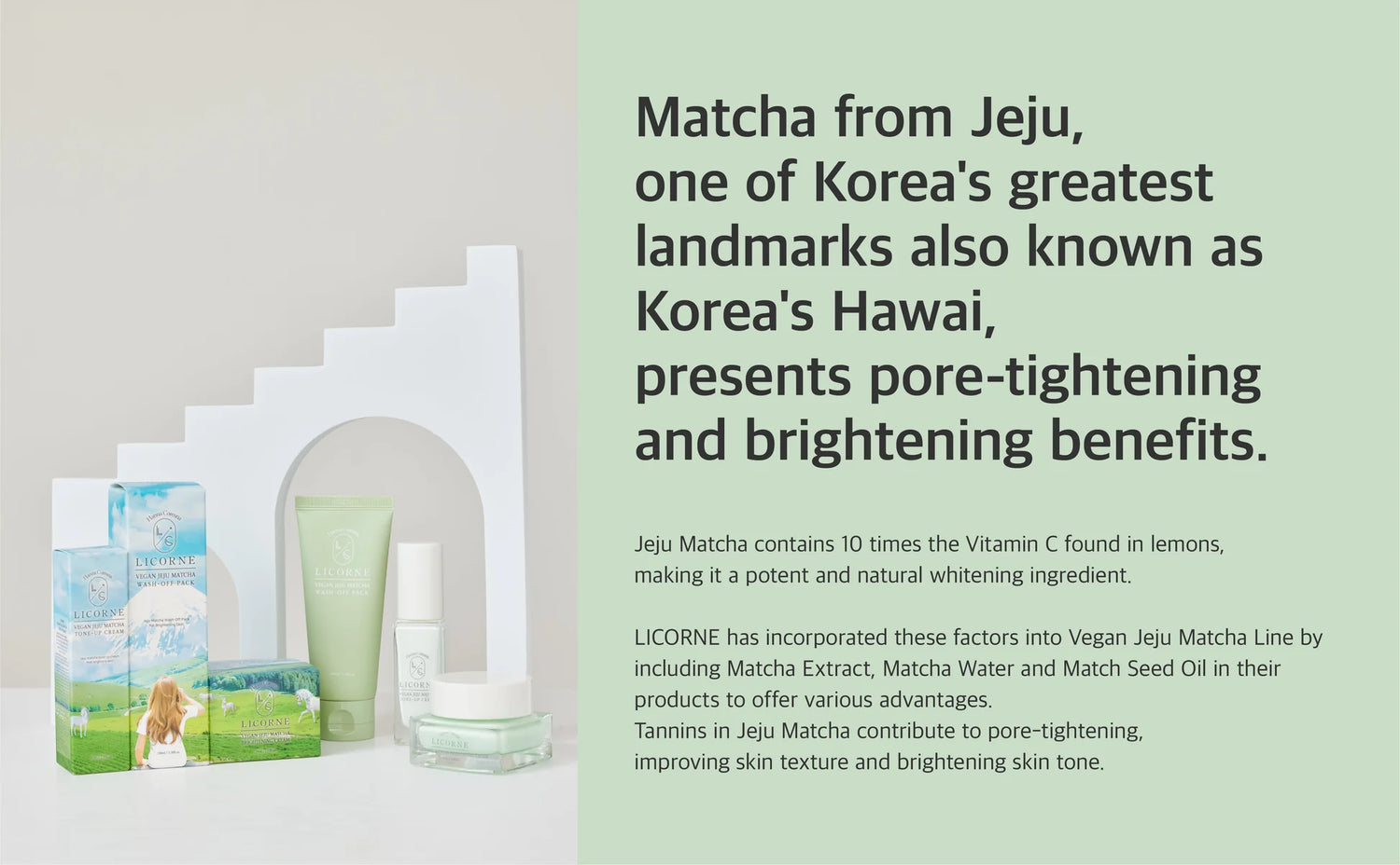 Licorne Vegan Jeju Matcha Tone-up Cream-COOS COSMETICS