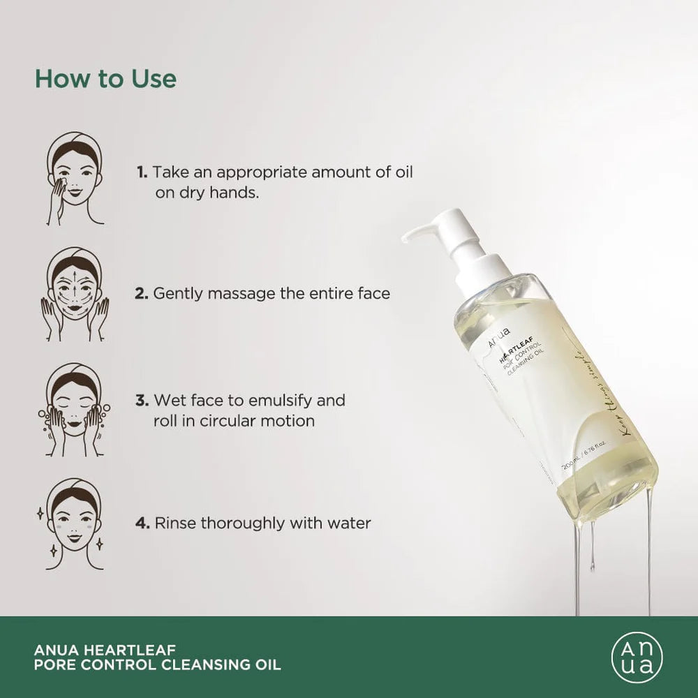 Anua Heartleaf Pore Control Cleansing Oil-COOS COSMETICS