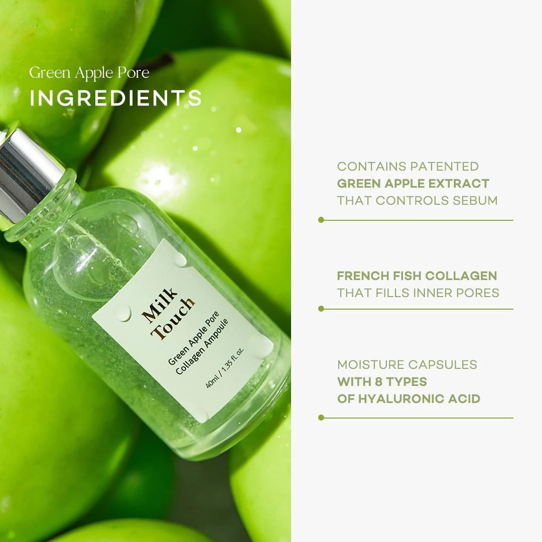 Milk Touch Green Apple Pore Collagen Ampoule – COOS COSMETICS
