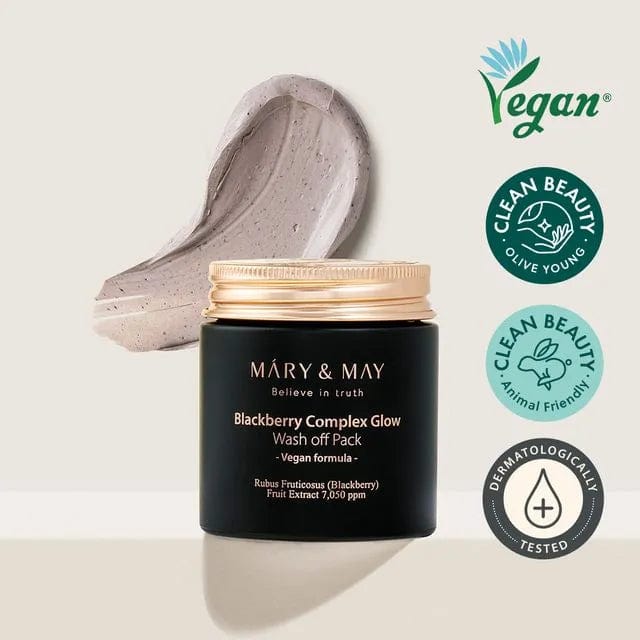 Mary & May Blackberry Complex Glow Washoff Pack-COOS COSMETICS