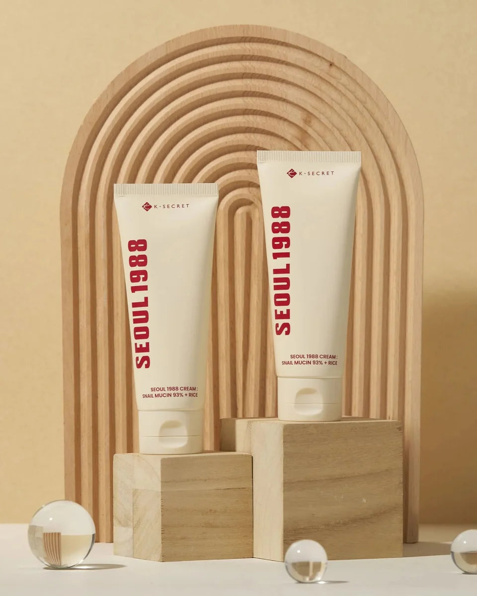 K-Secret Seoul 1988 Cream: Snail Mucin 93% + Rice