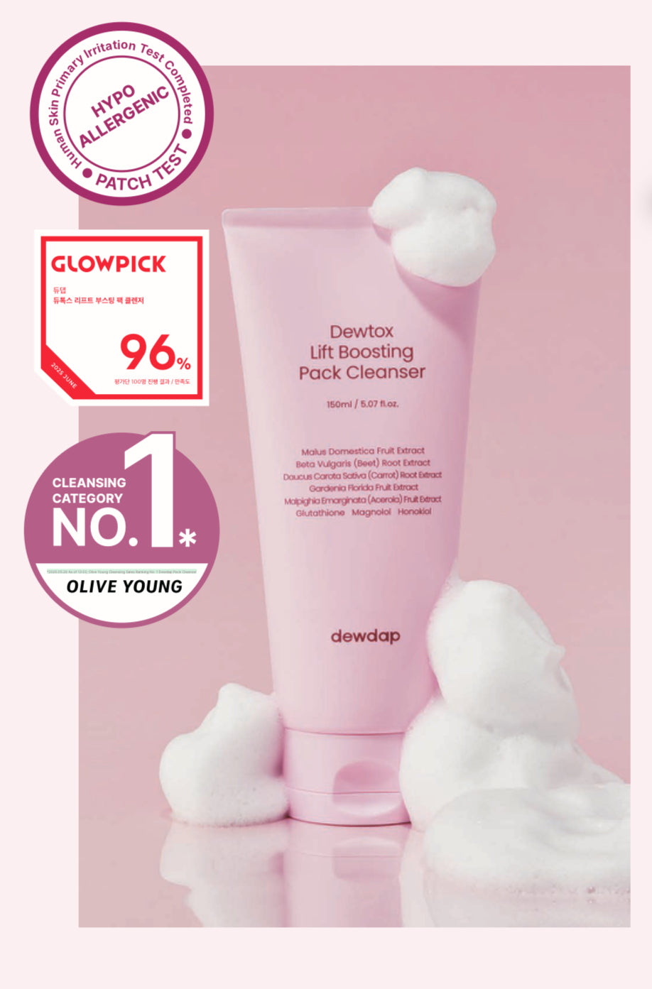 Dewdap Dewtox Lift Boosting Pack Cleanser