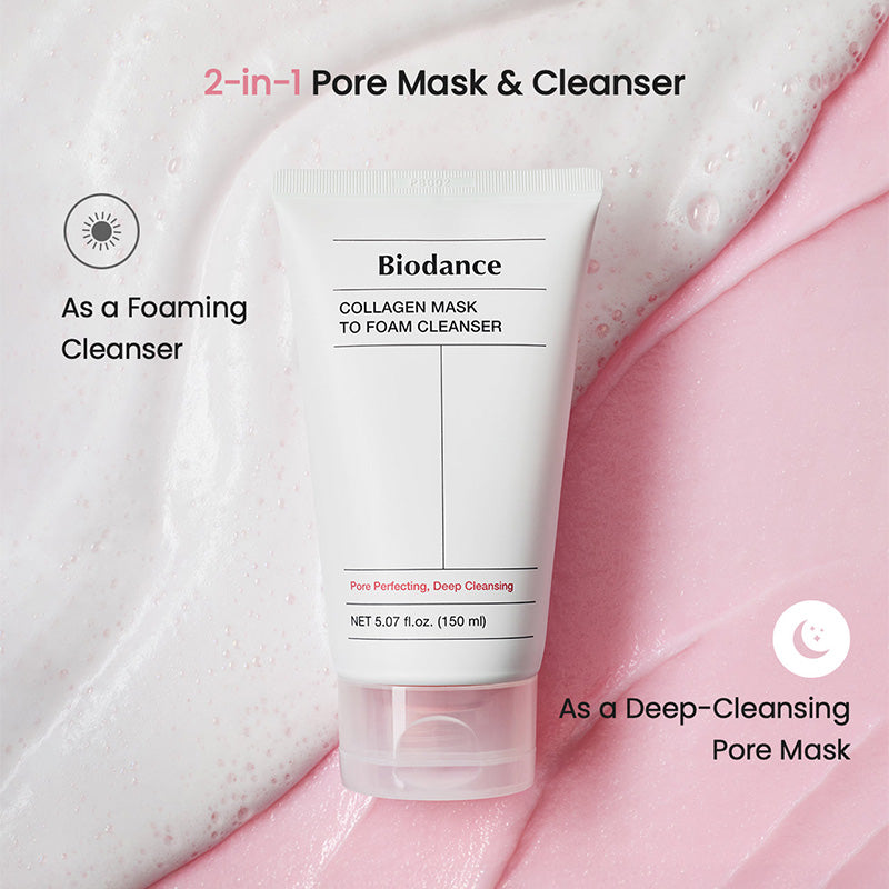 Biodance Collagen Mask To Foam Cleanser