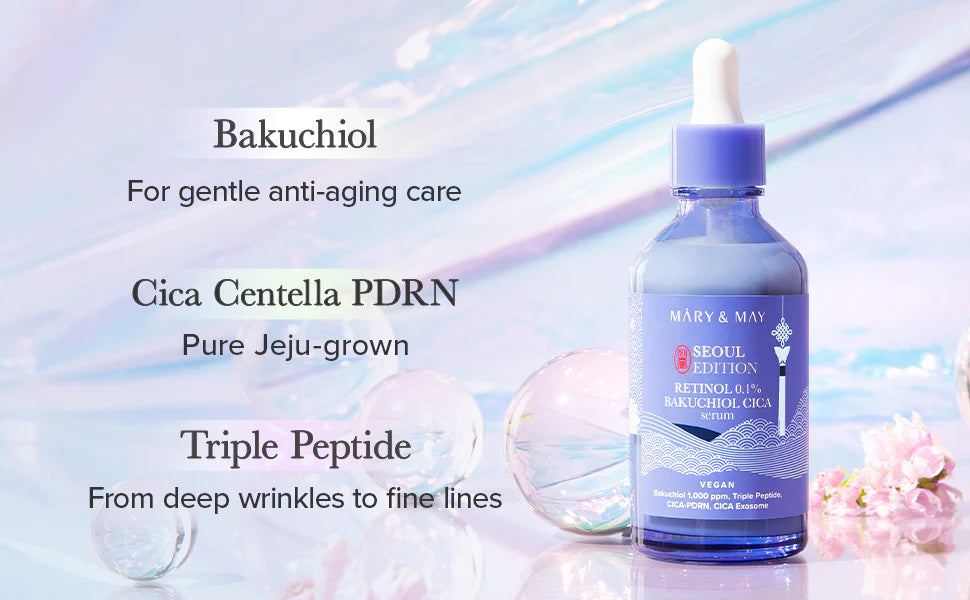 Mary & May SEOUL EDITION Retinol 0.1% Bakuchiol Cica Serum