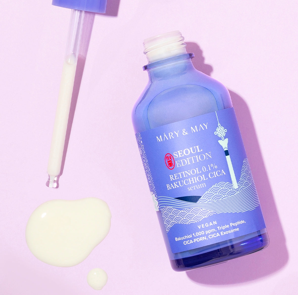 Mary & May SEOUL EDITION Retinol 0.1% Bakuchiol Cica Serum