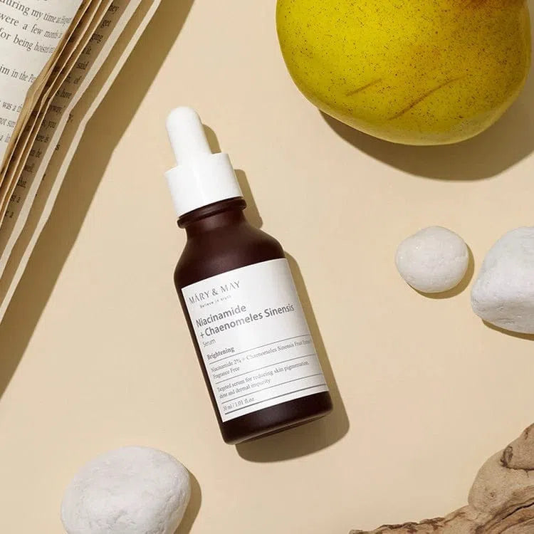 MARY &amp; MAY Niacinamide + Chaenomeles Sinensis Serum-COOS COSMETICS
