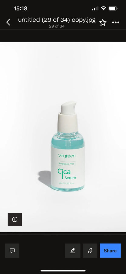 Vegreen Fragrance-Free Cica Serum-COOS COSMETICS