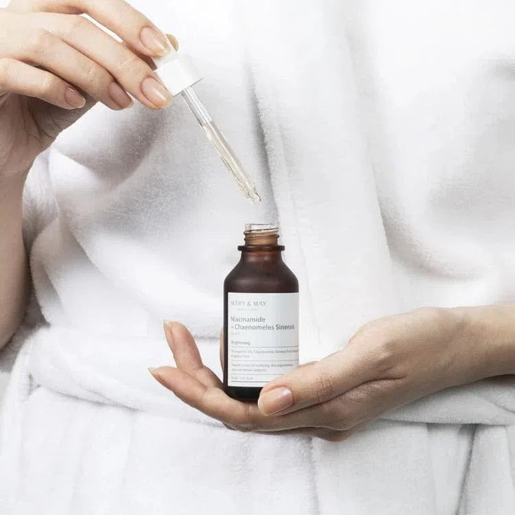 MARY &amp; MAY Niacinamide + Chaenomeles Sinensis Serum-COOS COSMETICS